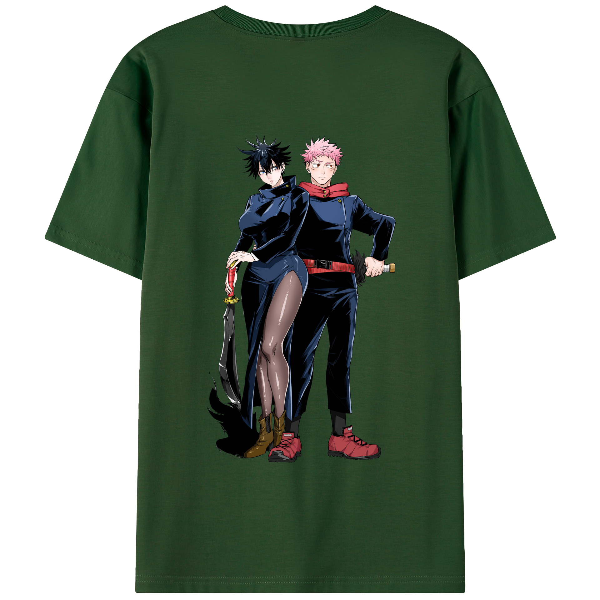 （画像用） 呪術廻戦 Jujutsu Kaisen 綿100％半袖Tシャツ（背面プリント）